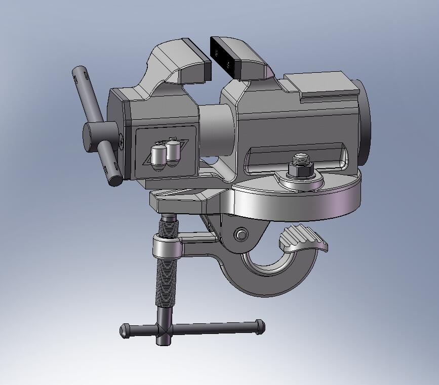 Vices普通台钳模型3D图纸 Solidworks设计