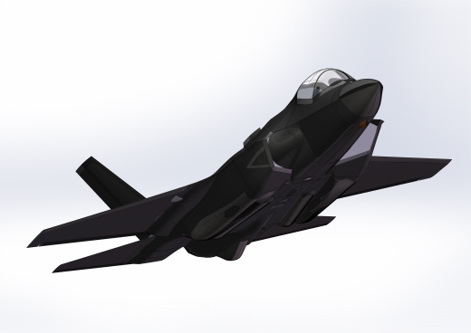 F-35A lightning-ii战斗机模型3D图纸 STEP格式缩略图