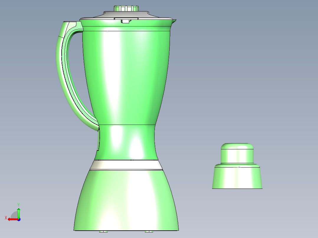 搅拌机（带渲染效果，z3，stp，igs）后视图