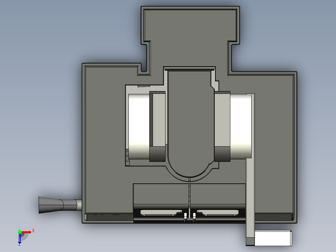 垂直铣削机俯视图