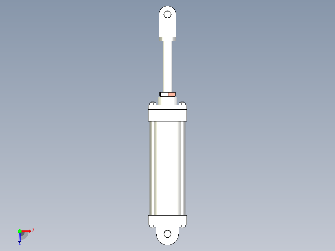 线性液压马达俯视图
