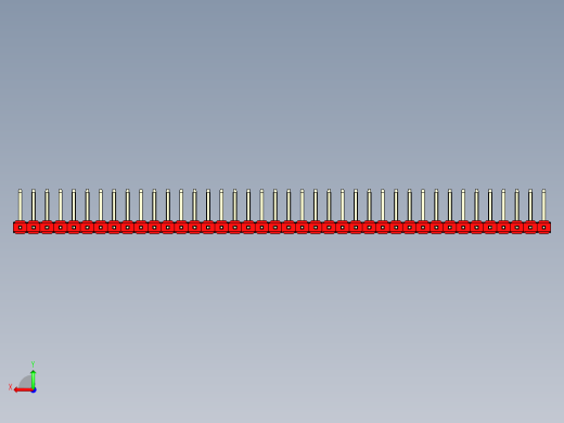 彩色公排针 100mil 2.54mm 系列-DS1022_red_40p_100mil_TypeU_rev1.0后视缩略图