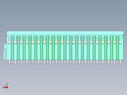 DEGSON DG500 系列 5.05.087.62mm 接线端子-DG500A-5.08-40P-14-00AH后视缩略图