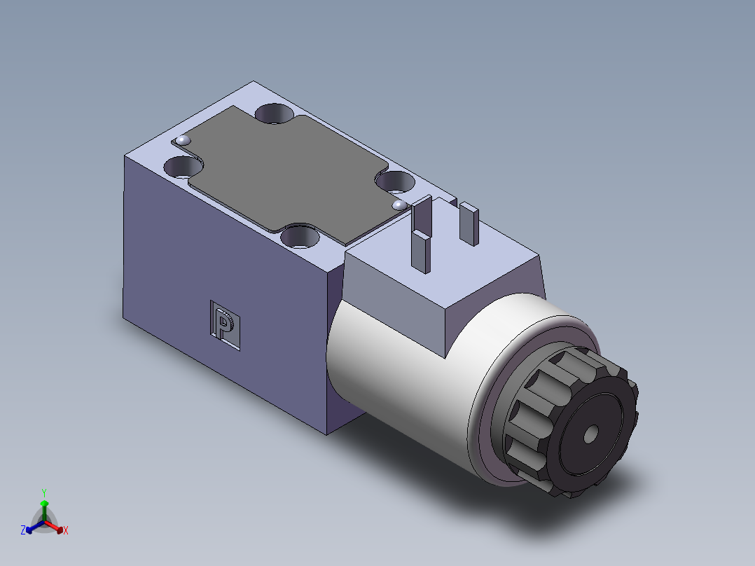 力士乐液压阀-4WE6EA6X正等轴测图