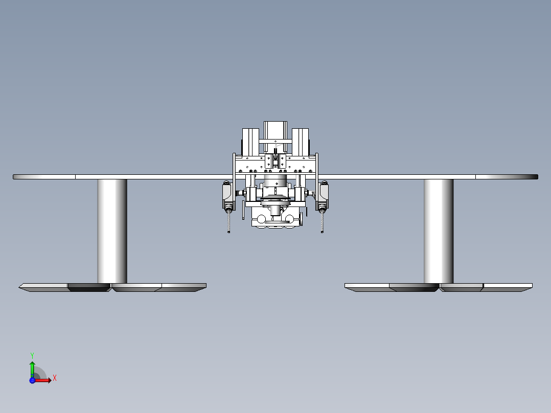 宇宙飞行战斗舰前视图
