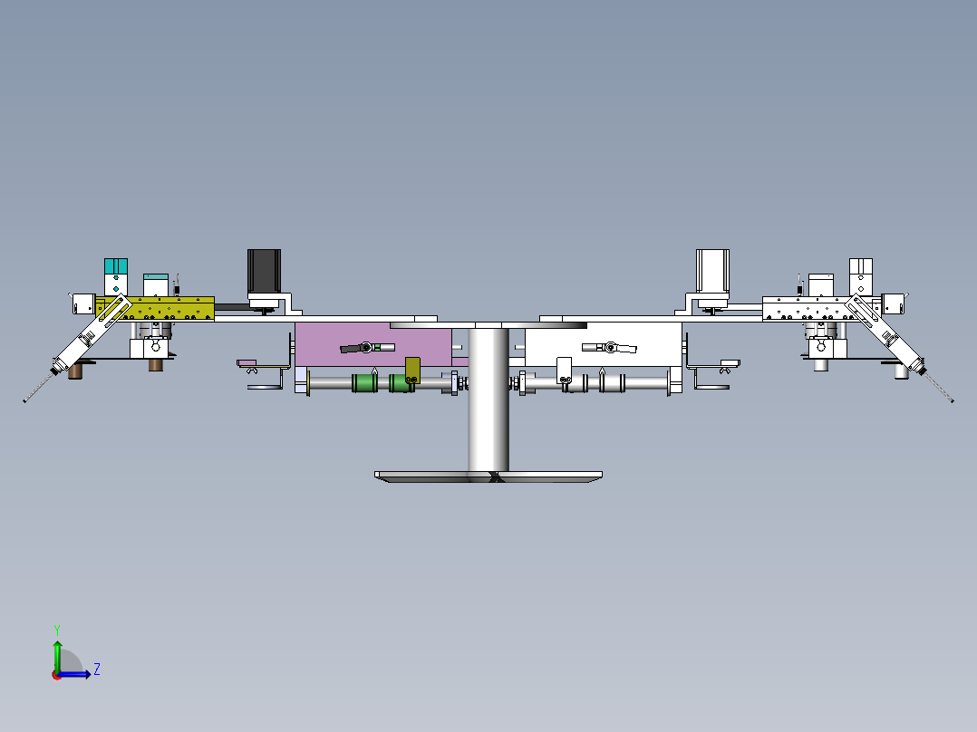 宇宙飞行战斗舰左视图
