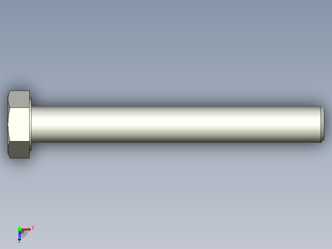 螺钉-DIN_931-M10x1.5x80_16.stp俯视图