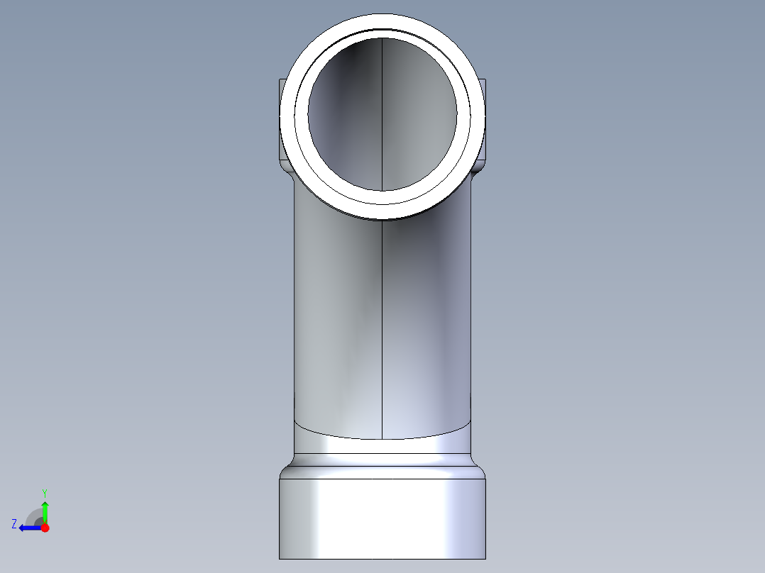 船舶管路系统S9_SeaDrainPLUS_LongTurnTee-SxSxS_37E173001_1-1-2in Sea Drain Plus - Long Turn Tee - SxSxS右视图