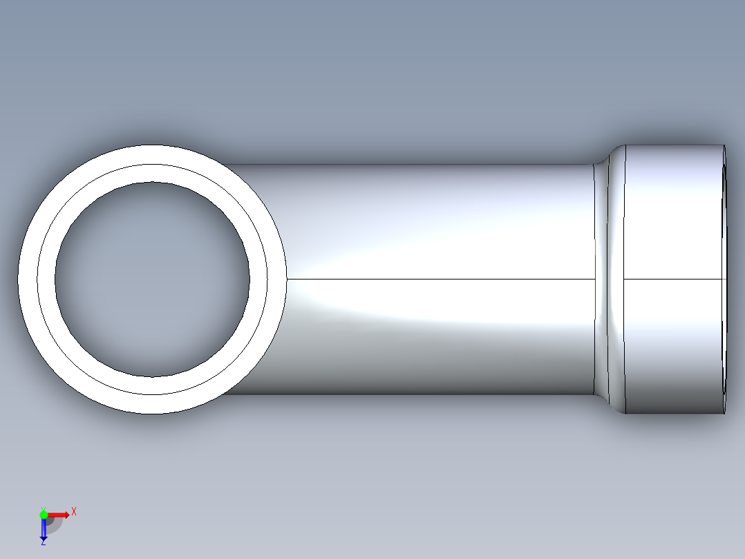 船舶管路系统S9_SeaDrainPLUS_LongTurnTee-SxSxS_37E173001_1-1-2in Sea Drain Plus - Long Turn Tee - SxSxS俯视图