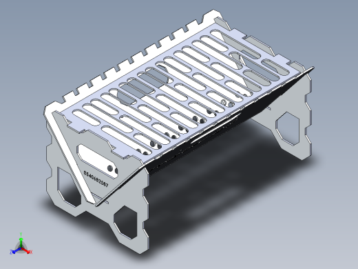 便携式露营烧烤炉正等轴测缩略图