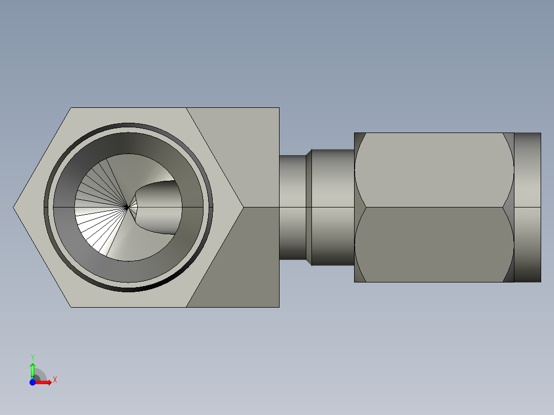 卡套式工业通用硬管接头4-6_cbu-s前视图