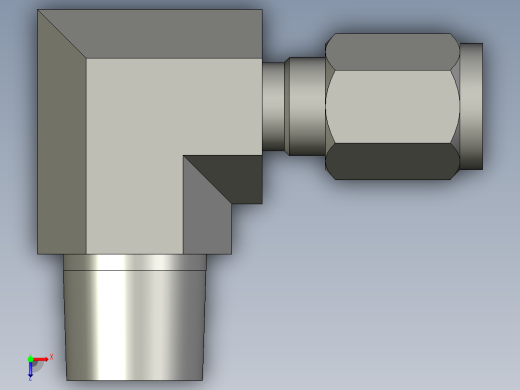 卡套式工业通用硬管接头4-6_cbu-s俯视缩略图