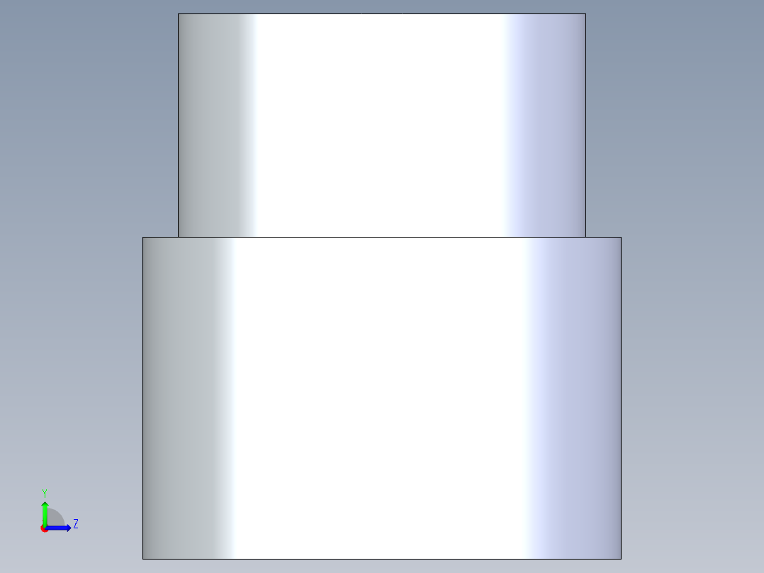 CPVC管件11-Sch80_ReducerCoupling_SxS_9829-212_1.5in x 1.25in左视图