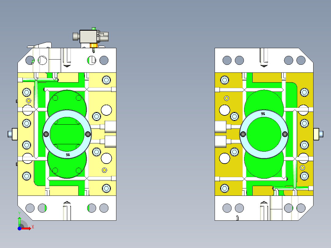 YXT23001-双色盖-3D前视图