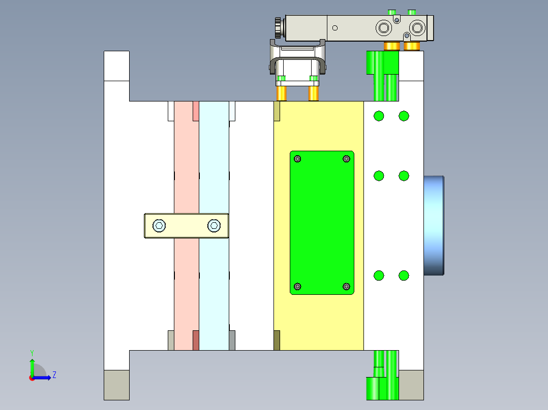 YXT23001-双色盖-3D左视图
