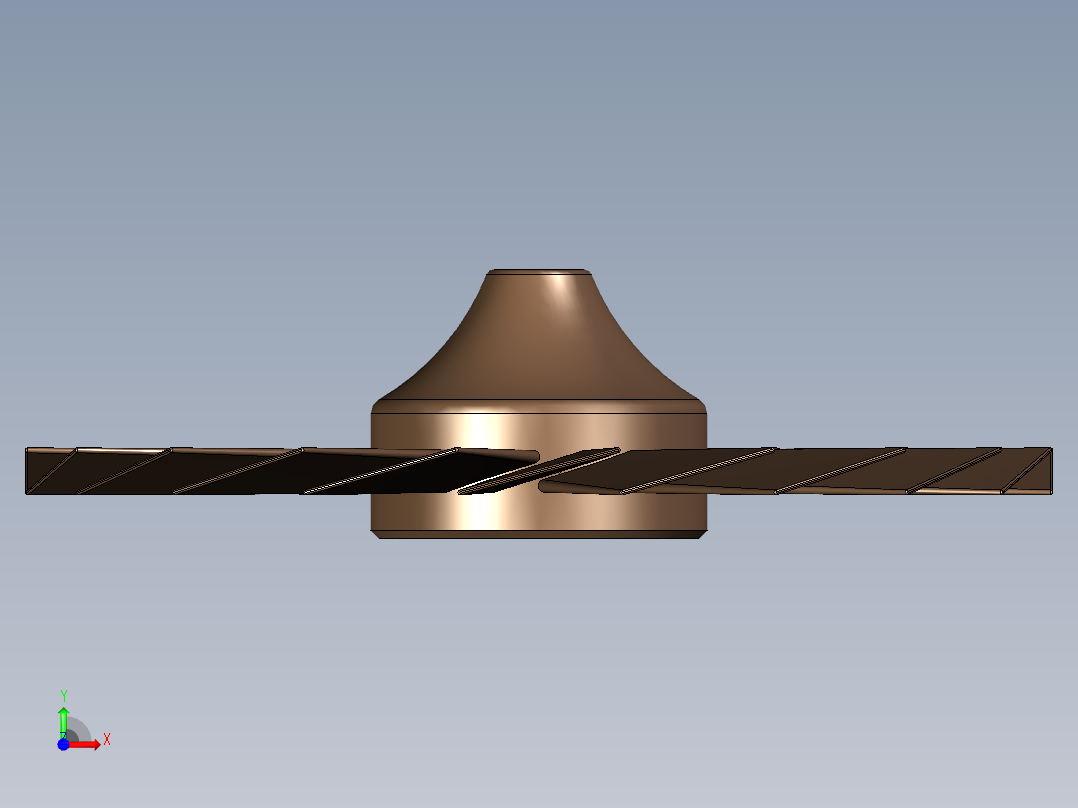 涡轮 叶片 涡扇 (38)前视图