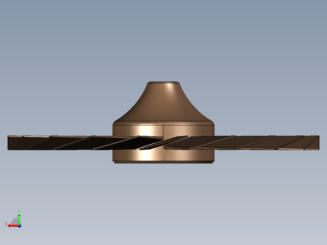 涡轮 叶片 涡扇 (38)后视图