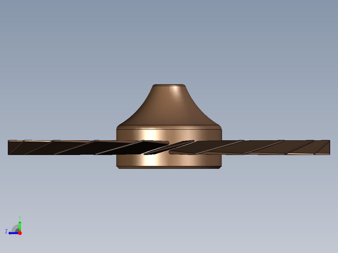 涡轮 叶片 涡扇 (38)右视图