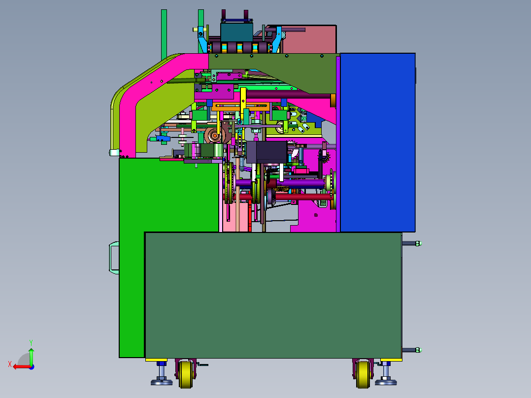 药品铝塑板药板卧式医药装盒封箱机后视图