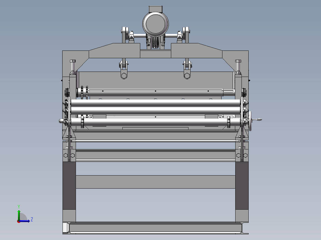 屋顶板成型机左视图