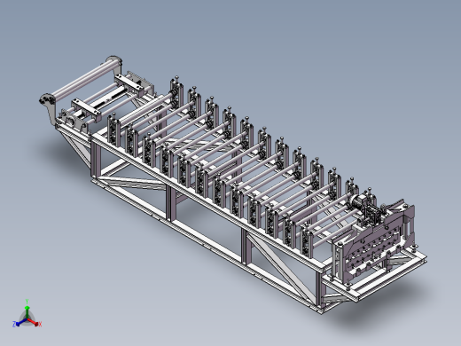 屋顶板成型机正等轴测缩略图
