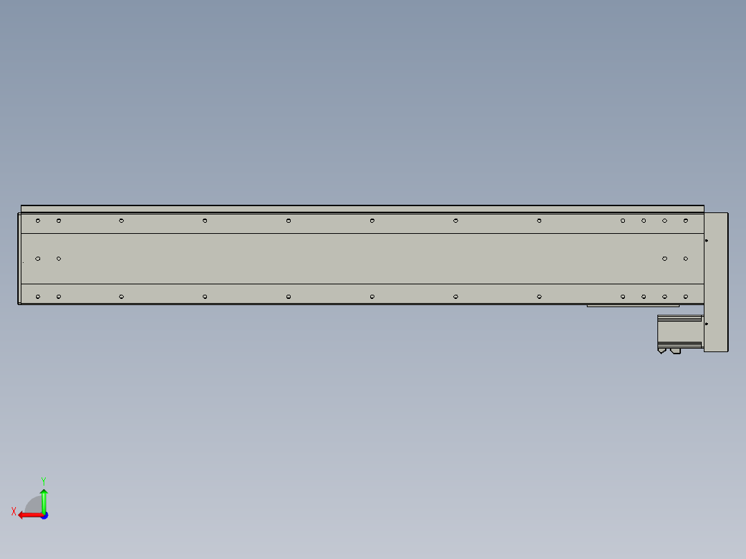 VF丝杆传动-一般环境VF22-S1300-BL后视图