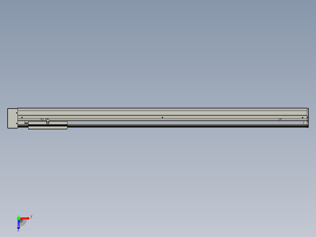 VF丝杆传动-一般环境VF22-S1300-BL俯视图