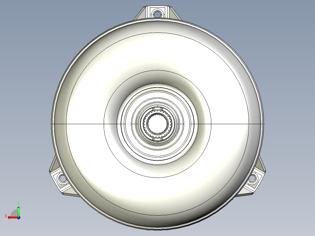 液力变送器后视图