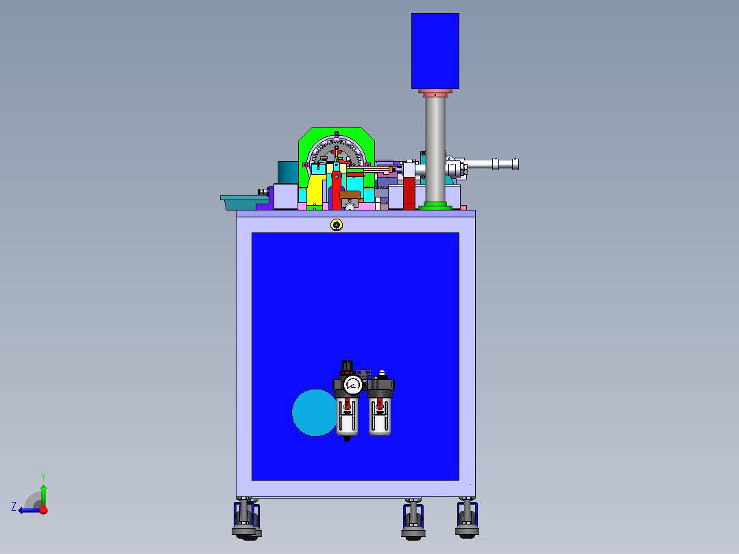 自动化端子连接器折弯成型装塑胶机sw12可编辑右视图