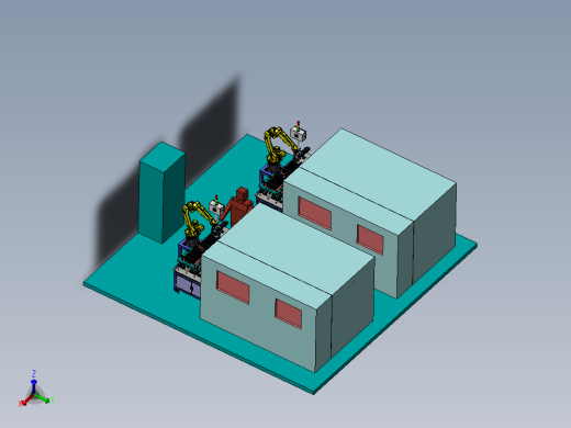 马达转子滴漆机机器人自动上料sw22可编辑