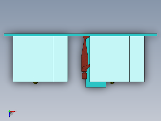 马达转子滴漆机机器人自动上料sw22可编辑俯视缩略图