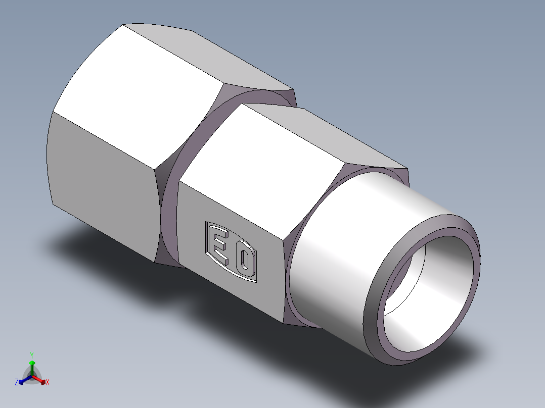 直通同径度接头、2C-16主视图