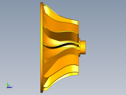 叶轮三维模型左视缩略图