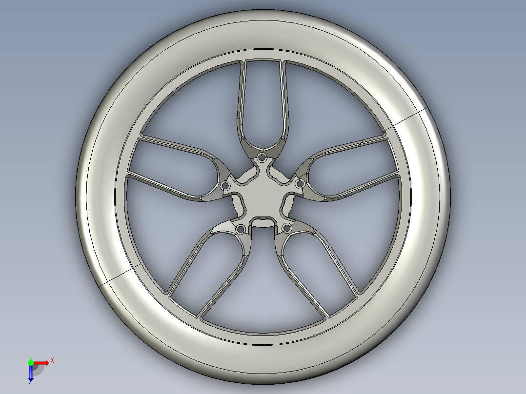 轮毂、轮胎(33)俯视图