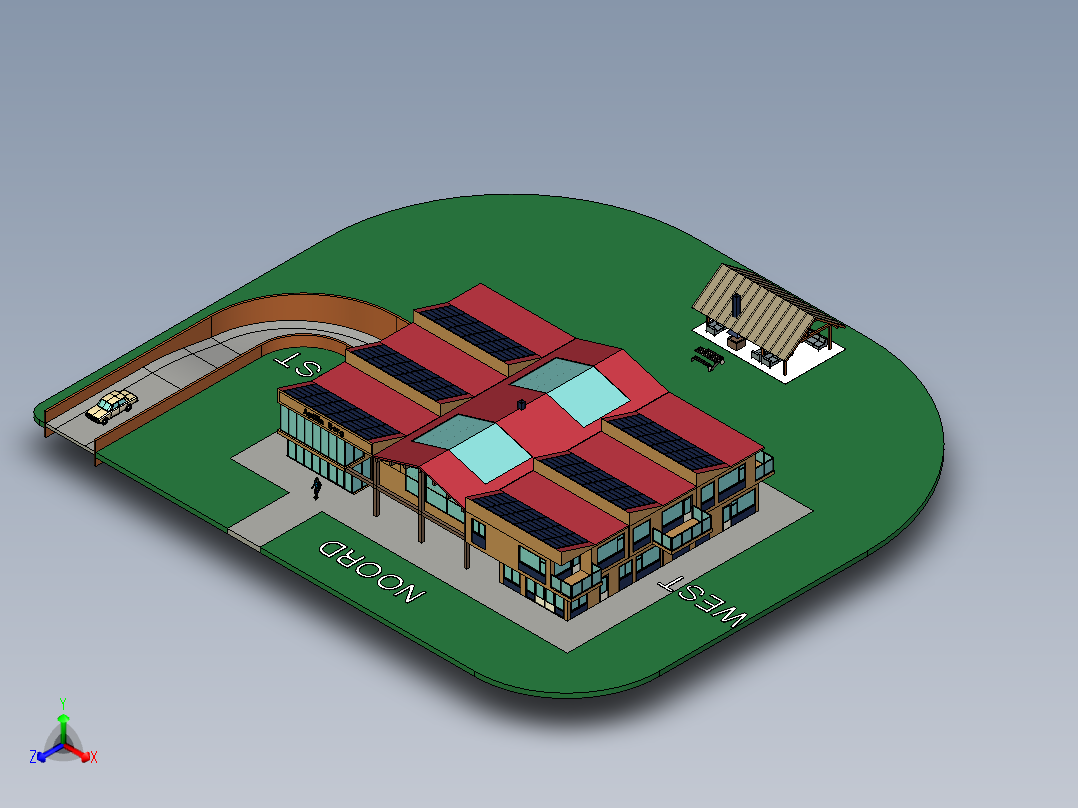 房子、建筑(31)右视图