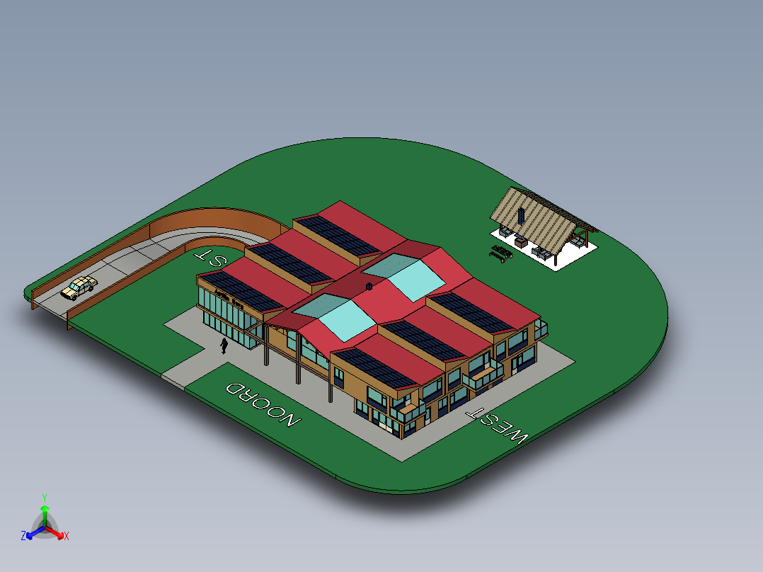 房子、建筑(31)正等轴测图