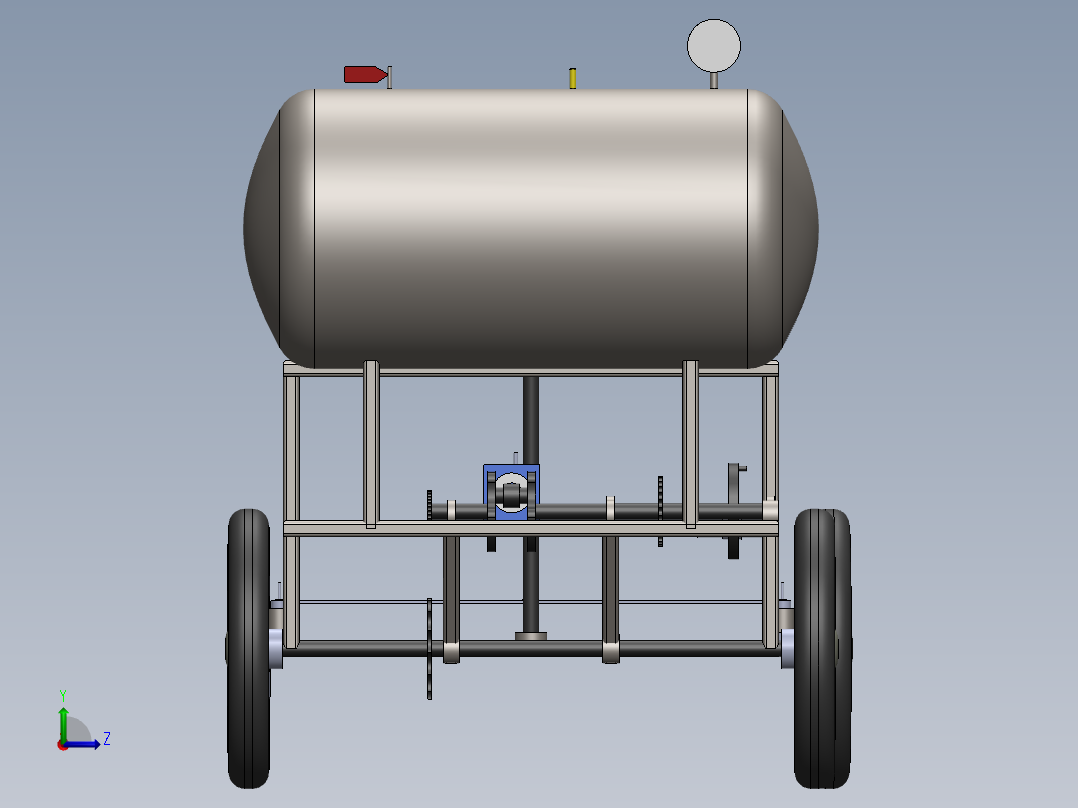 A3003955-气动车辆左视图