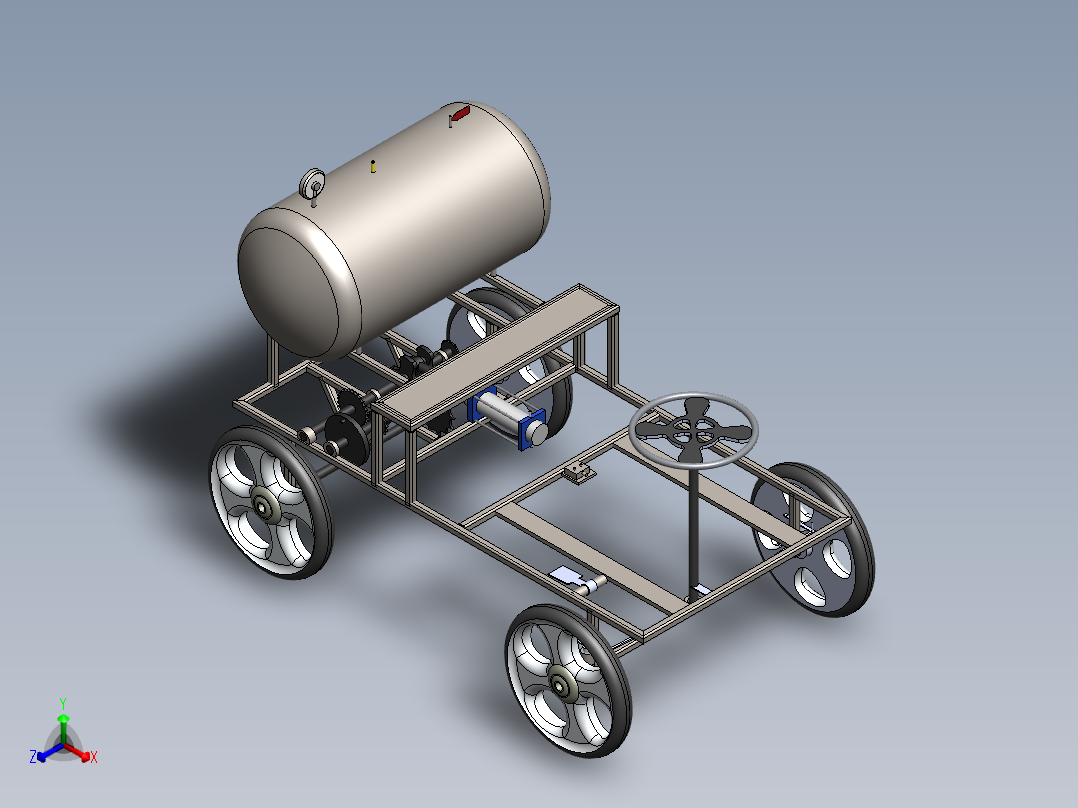 A3003955-气动车辆正等轴测图