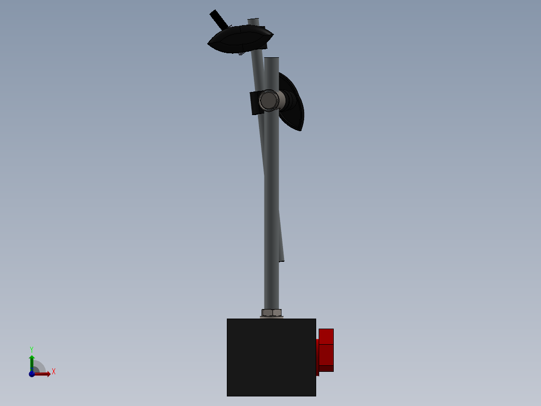 磁力座(11)前视图