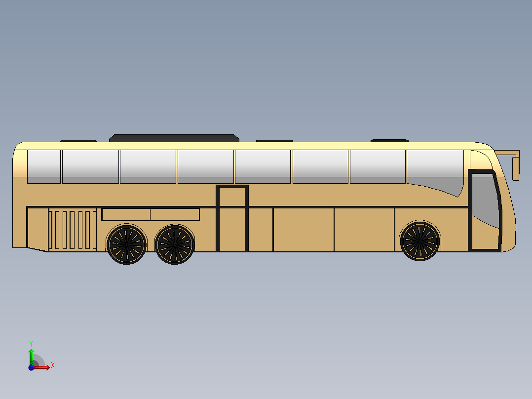 A3004184-沃尔沃9700巴士汽车前视图