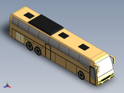 A3004184-沃尔沃9700巴士汽车正等轴测缩略图