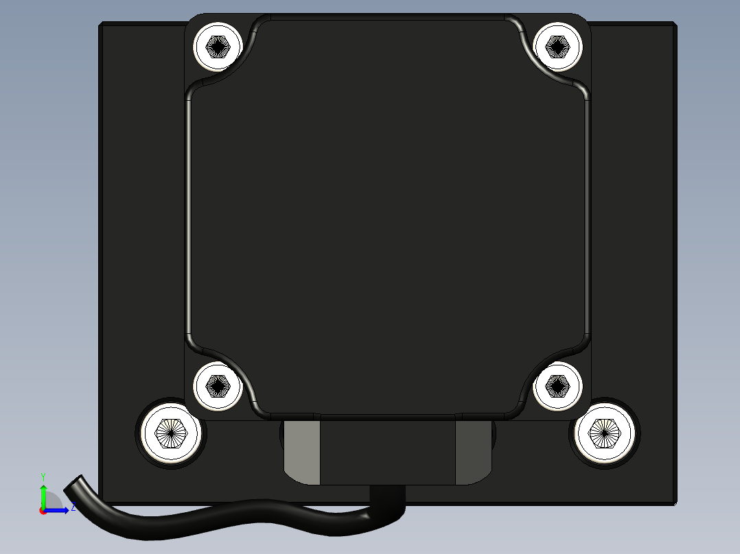 300mm步进电机滑台左视图
