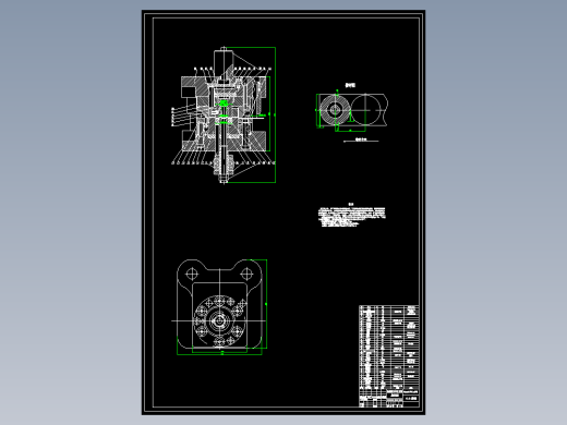 JX0876-冲大小垫圈复合模(论文+DWG图纸)