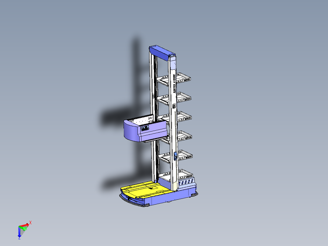 多层料箱AGV 1526576主视图