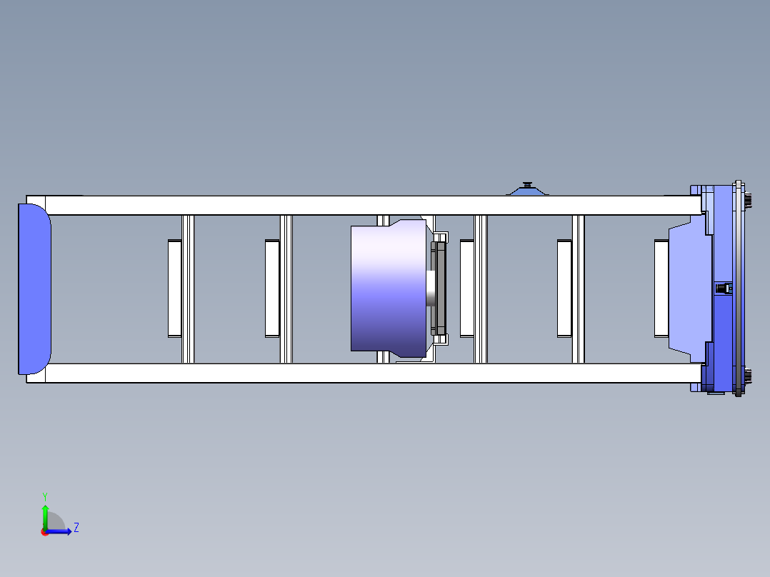 多层料箱AGV 1526576左视图