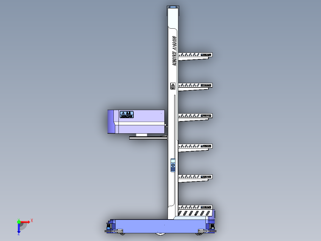 多层料箱AGV 1526576俯视图