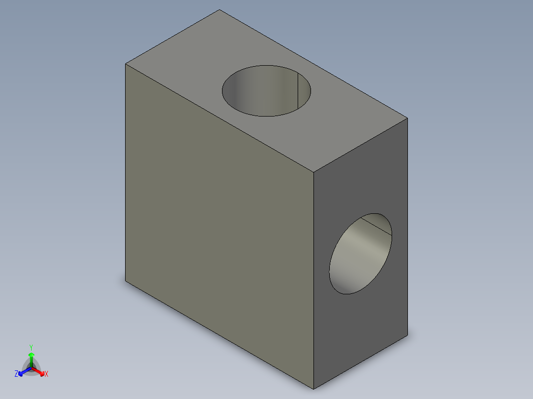 铝型材AOB01-1530B 连接块主视图