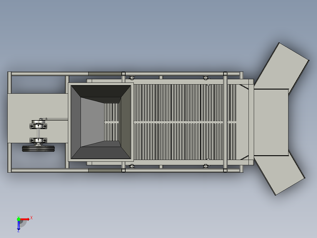 农业种植的种子筛选装置俯视图