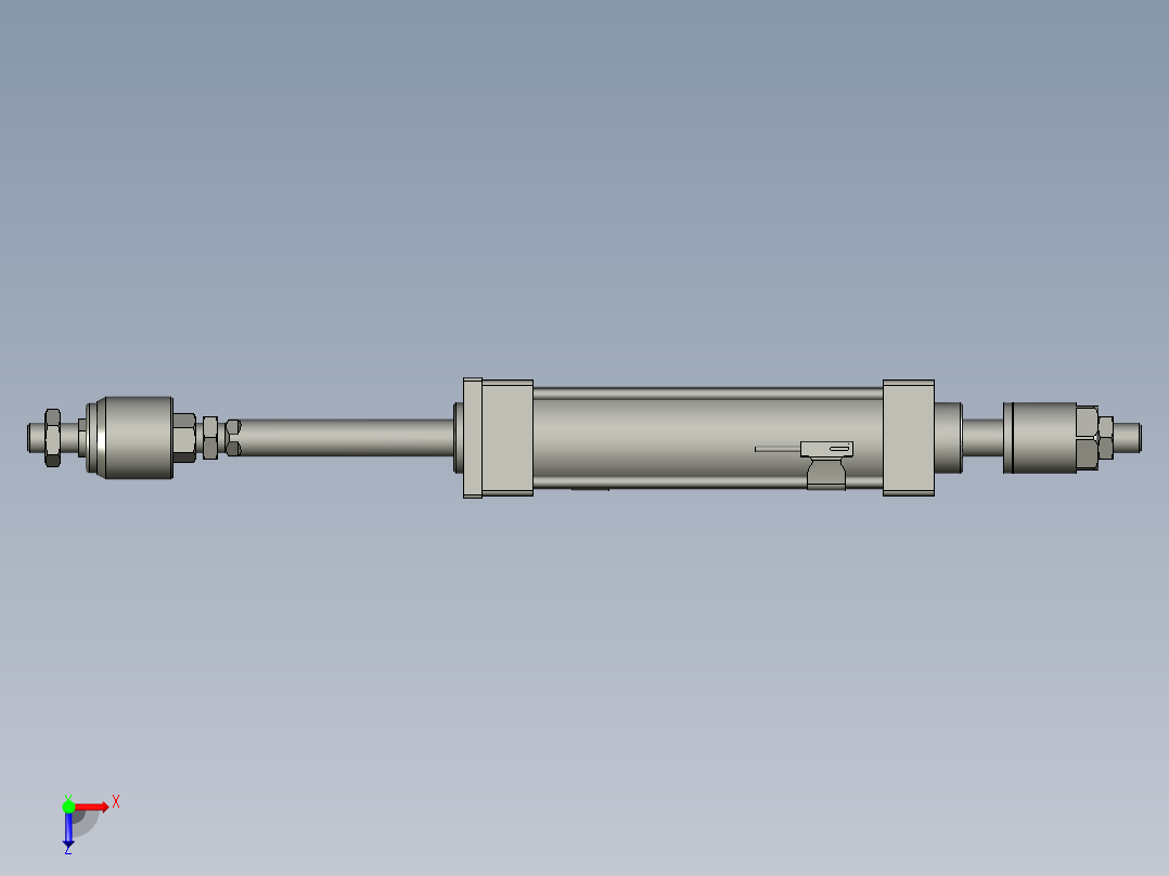 可调气缸SCJ50x150-30SFA(0030)+(CMSG-2)俯视图