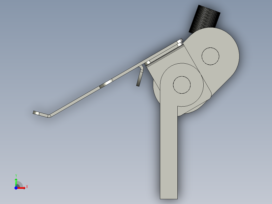 断料报警机构前视图